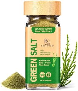 SaltWise Green Salt – 50% Less Sodium, Plant-Based Salt Substitute, 100% Dehydrated Salicornia, Natural Umami, No additives (Pack of 2)