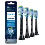 Philips Sonicare Premium Plaque Control Replacement Toothbrush Heads, Hx9044/95, Brushsync Technology, Black 4-Pk