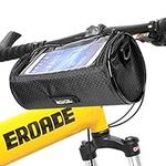 Bike Handlebar Bag, Waterproof Phone Cycling Mount Front Bags, Bicycle Storage Bag with Removable Shoulder Strap, 6 inch Transparent Pouch, Best Gift