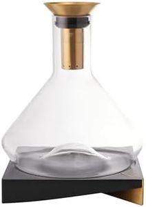 RBT Wine Decanter with Sediment Strainer and Aerator, Enhance Flavor and Clarity