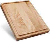 Sonder Los Angeles, Made in USA, Large Thick Maple Wood Cutting Board for Kitchen with Juice Groove, Sorting Compartment, Charcuterie Wooden Board 17x13x1.5 in (Gift Box Included)