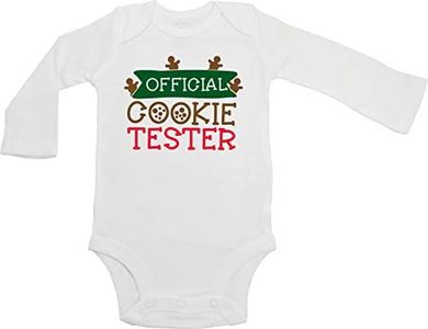 Official Cookie Tester Funny Christmas Baby Bodysuit (24M Long Sleeve Bodysuit)