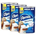 Charmin Toilet Paper, Ultra Soft, 24 Mega Rolls = 96 Regular Rolls, 224 Sheets Per Roll