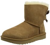 UGG Women's Mini Bailey Bow Ribbon CLASSIC BOOT, Chestnut, 3 UK