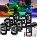 8 Pods Five Sided RGB Rock Lights f