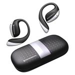 CrossBeats Arc Buds OWS Open Ear Wireless Earbuds | Spatial Audio Headphones & Head Tracking | Gaming Bluetooth Earphones | 100hr Playtime | 14.2mm Drivers IPX5 Rating Type-c Fast Charging (Black)