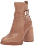 Lucky Brand Women's Natesa High-Heel Bootie Ankle Boot, Latte, 5