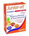 HealthAid Junior-VIT Chewable Multivitamins, 30 Vegetarian Tablets, Pack of 1