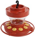 First Nature 993091-546 16 oz. Hummingbird Flower Feeder, Red