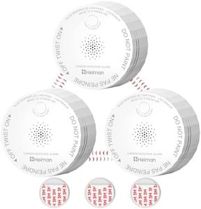 HEIMAN Carbon Monoxide Detectors,Interconnected CO Detector 10 Year Battery Operated,UL Listed&UL 2034 5th Certified, Wireless Small Mini Portable CO Alarm for Home Travel Rvs/C1-R 3Pack