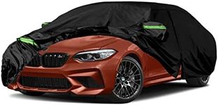 SAPUBK Waterproof Car Cover Replace for 2014-2022 BMW M2 2 Series (F22/F23 G42 F87 218i 220i 230i 228i 235i 240i), 210T Custom-Fit Protector with Night Reflective Strips for Snow Rain Dust Protection