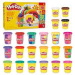 Play-Doh 22 Pack Ultimate Color Variety, Bulk Assorted Colors, 2 & 4 Ounce Modeling Compound Cans, Kids Arts & Crafts, Preschool Toys for 2 Year Old Girls & Boys & Up