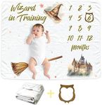 Wizard Baby Monthly Blanket for Gir