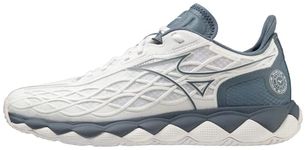 Mizuno Men's Enforce Tour Tennis Shoe, White-China Blue, 8.5