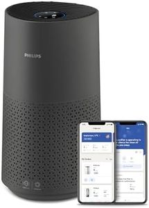 Philips Luftreiniger der Serie 1000i, Entfernt Keime, Staub und Allergene in Räumen bis zu 78 m², Schlafmodus, Grau und Schwarz (AC1715/11)