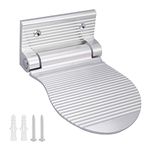 Shower Foot Rest, Shaving & Washing Foot Rest, Heavy Duty Aluminum Alloy Shaving Shelf Fold-Up Shower Foot Rest for Shaving Legs Shower Combo Set (Silvery)