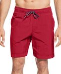 Tommy Hilfiger Men's Big & Tall The Tommy Swim Short, Primary Red, 3X-Large Big