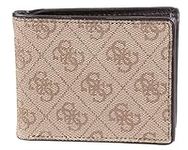 Guess Men's Leather Bifold Wallet, Brown, One Size