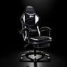 Green Soul Blade Ergonomic Gaming Chair | Leatherette | Multi-Functional Computer Chair | Integrated Massager | ErgoSync Armrest | Retractable Footrest | 1 Year Warranty | (Black & White)