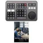 Blackmagic Design Davinci Resolve Speed Editor Bundle With Davinci Resolve 17 Studio (Activation Card), Bluetooth, Black