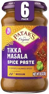 Patak’s Tikka Masala Spice Paste - Medium Indian Curry Paste w/a Blend of Freshly Ground Spices - Vegan & Gluten-Free - Flavorful Tikka Masala Curry Base for Home Cooking & More - 10oz Jar (Pack of 6)