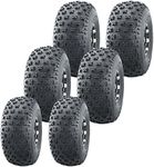 WANDA 6 Utility ATV tires (2) 22.5x10-8 & (4) 25x12-9 fit for 05-16 John Deere GATOR TH 6X4