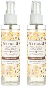 One Fur All Concentrated Room Spray 4 OZ Dog and Cat Friendly Air Freshener for Pet Odor, Pumpkin Spice, Pack of 2