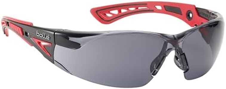 BollŽ Safety Rush+ Platinum Safety Glasses Smoke RUSHPPSF