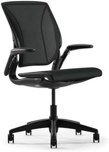 World One Ergonomic Desk Chair for Home Office, Height Adjustable Rolling Chairs for Desks, Black Mesh Office Chair with Built in Lumbar Support, Office Task Chair for Men Women…