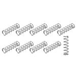 METALLIXITY Compression Springs (0.8x7mm OD,25mm Free Length) 10Pcs, 17.2N 304 Stainless Steel Extension Spring - for Shop Home Repairs, DIY Projects, Silver Tone