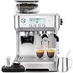 CASABREWS Espresso Machine with Grinder, Barista Espresso Maker with Milk Frother Steam Wand, Professional Cappuccino Latte Machine with LCD Display, Gifts for Dad, Mom and Coffee Enthusiast