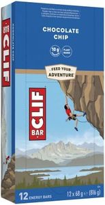 Clif Bars - Energy Bar / Nutritional Protein Bar - Chocolate Chip - Plant Based Protein - 12 x 68 g
