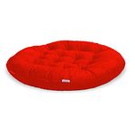 NEXTGO Microfiber Yoga Floor Cushion For Meditation Mat Size (70 Cm Round) (Ruby Red)