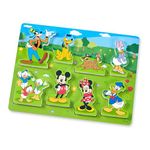 Melissa & Doug Disney Mickey Mouse Wooden Chunky Puzzle (8 pcs) | Disney Characters Wooden Puzzle, Mickey Mouse Puzzle For Toddlers And Kids Ages 2+