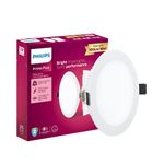 PHILIPS 12W Round AP Plus UltraGlow LED DL Recessed LED Panel Ceiling Light (Pack of 1,Warm White)