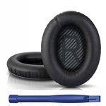 Replacement Ear pads Cushion Earmuffs Earpads For BOSE QC35 QC35ll for QuietComfort 35 & 35 ii Headphones Black