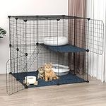 Ricjurzzty 2 Layerd Large Cat Cage 