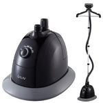 Salav GS34-BJ 1500W Performance Garment Steamer with 360 Swivel Multi-Hook Hanger and 4 Steam Settings, Black