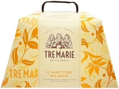 Tre Marie Il Panettone Milanese | Panettone With Candied Fruits | Traditional Italian Christmas Panettone from Milan | Product of Italy, 750g (1.65 Lbs)