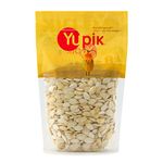 Yupik Jumbo Pumpkin Seeds, in Shell, 450 g, 6 Count, Gluten-Free, Kosher, Vegan, Thin Shell, Dry Roasted, Unsalted, Oil-Free, Plant-Based Protein, Source of Fiber, Healthy Snacks