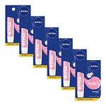 NIVEA Shimmer Lip Care - Pearly Shimmer for Chapped Lips, Moisturize All Day - .17 oz. Stick (Pack of 6)