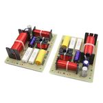 uxcell 2Pcs 180W 3 Way Audio Speaker Frequency Divider Aplifier Crossover Filters Board