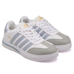 ASIAN Men's White Casual Sneaker Shoes with Synthetic Upper Lightweight Comfortable Mid Top Sneaker Shoes for Men's & Boy's Sydney-04