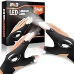 BIIB Gifts for Men, LED Gloves with Lights, Father s Day Gifts from Daughter/Son, Mens Gifts for Dad, Gadgets for Men Birthday Gifts for Him, Fishing Gifts for Men Who Have Everything, Christmas Gifts