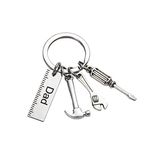 Pop Keychain with Ruler Hammer Wrench Screwdriver Gifts for Dad, Father’s Day Gifts from daughter and Son