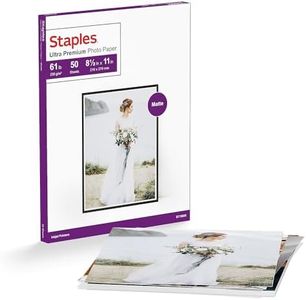 Staples Photo Supreme Paper, 8 1/2" x 11", Double Sided Matte, 50/Pack