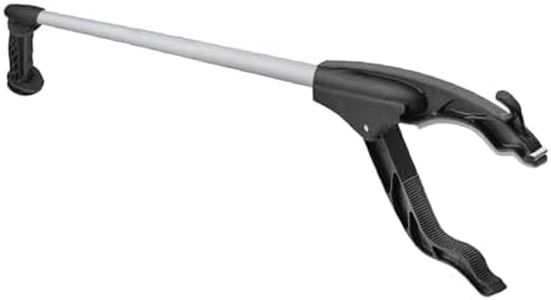 Unger Grabber Reacher Lightweight Multi-Purpose Tool with Trigger Grip, 360 Degree Rotating Head, and Magnetic Tip, 32", Assorted