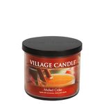 Village Candle Mulled Cider, Medium Bowl Scented Candle, 14 oz, Red