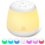 Dreamegg White Noise Machine - Portable Sound Machine Baby for Sleeping with 8 Adjustable Night Light, 24 Sleep Sounds for Baby Kids Adults, Timers & Memory Function Portable for Home Travel