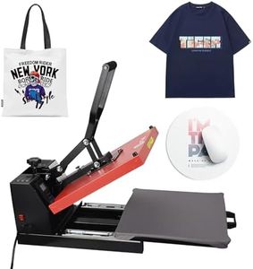 ColorSub Digital Heat Sublimation Machine Heat Press 38x38cm(15"x15"), Slide Heat Press Machine, Suitable for T-Shirts, Bags, Pillows, Puzzles, Clothing, 1600W